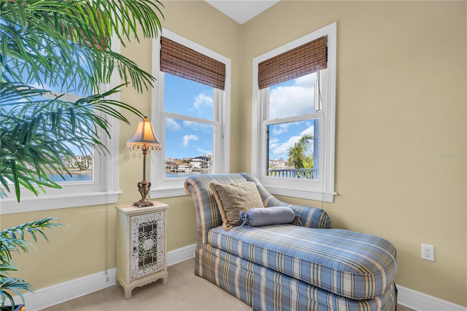 Separate sitting area in main bedroom.