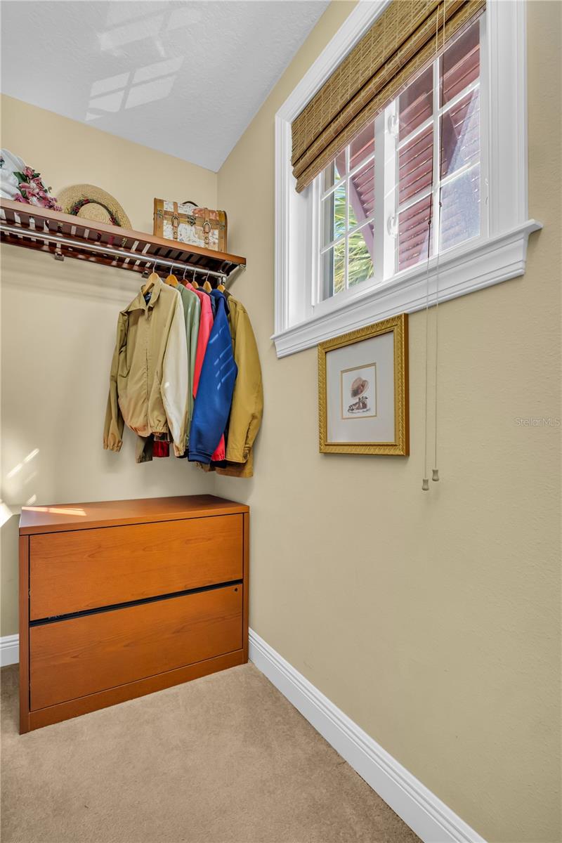 Walk in closet for second bedroom.