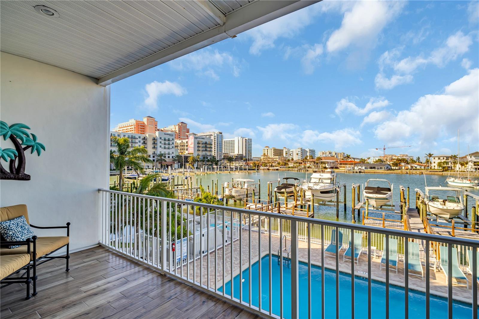 Breathtaking views from the second level balcony.