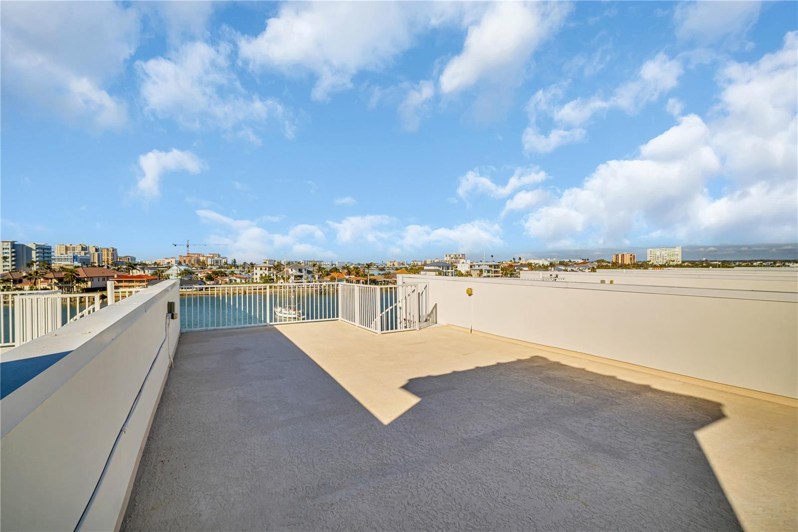 Private rooftop with 360 water views.