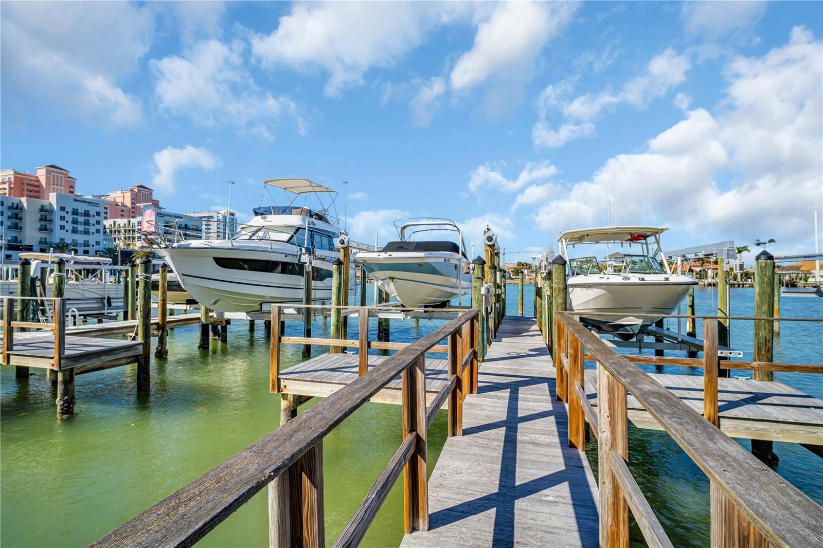 Slip resistant dock leading to your personal 14,000 lbs boat lift.