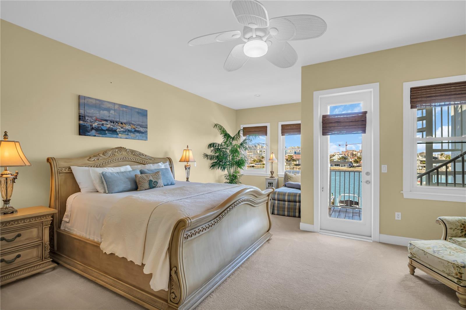 Serene main bedroom on the third floor, offering exquisite views of Clearwater Bay.