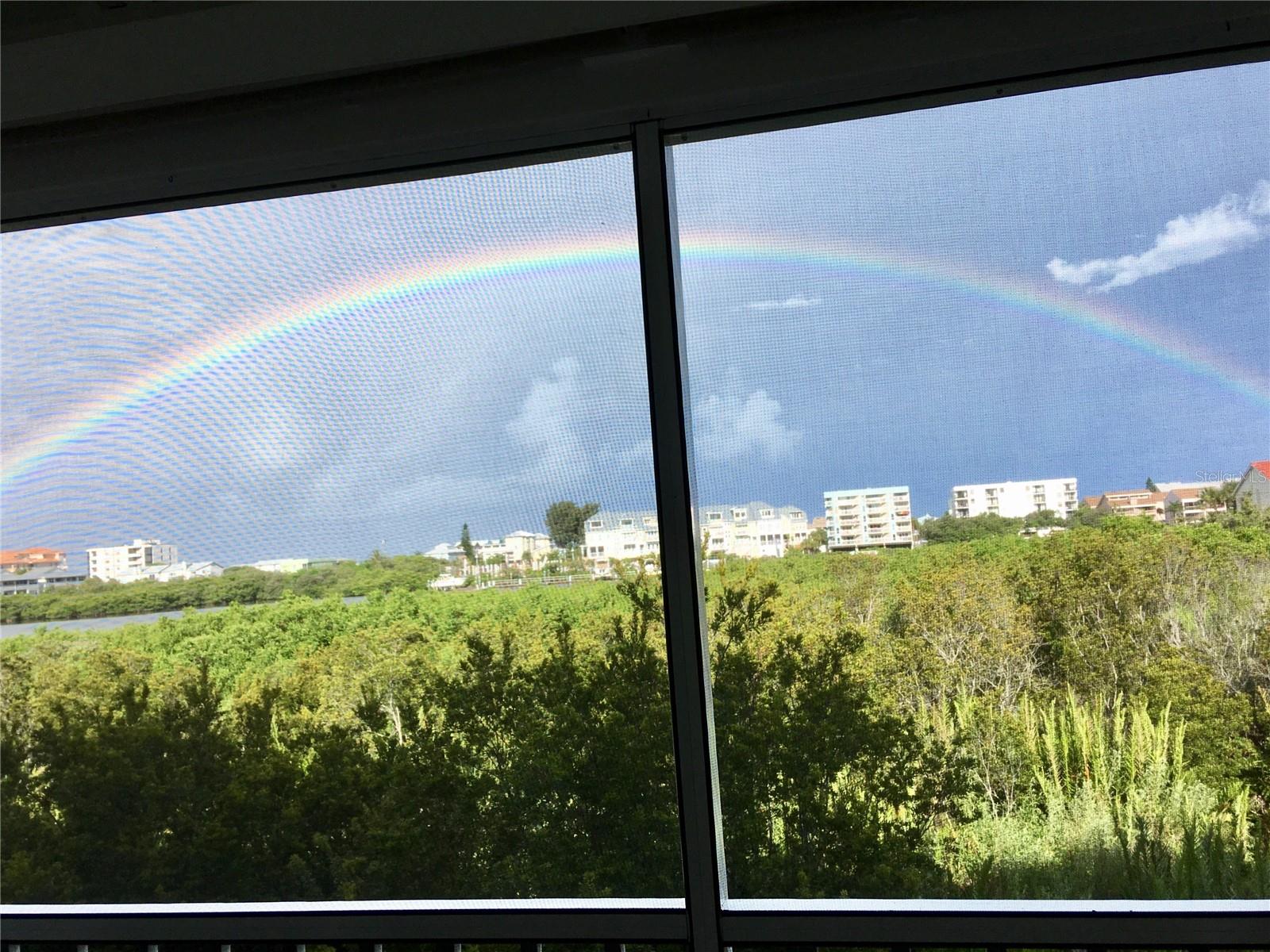 Rainbow over the Intracoastal Waterway!