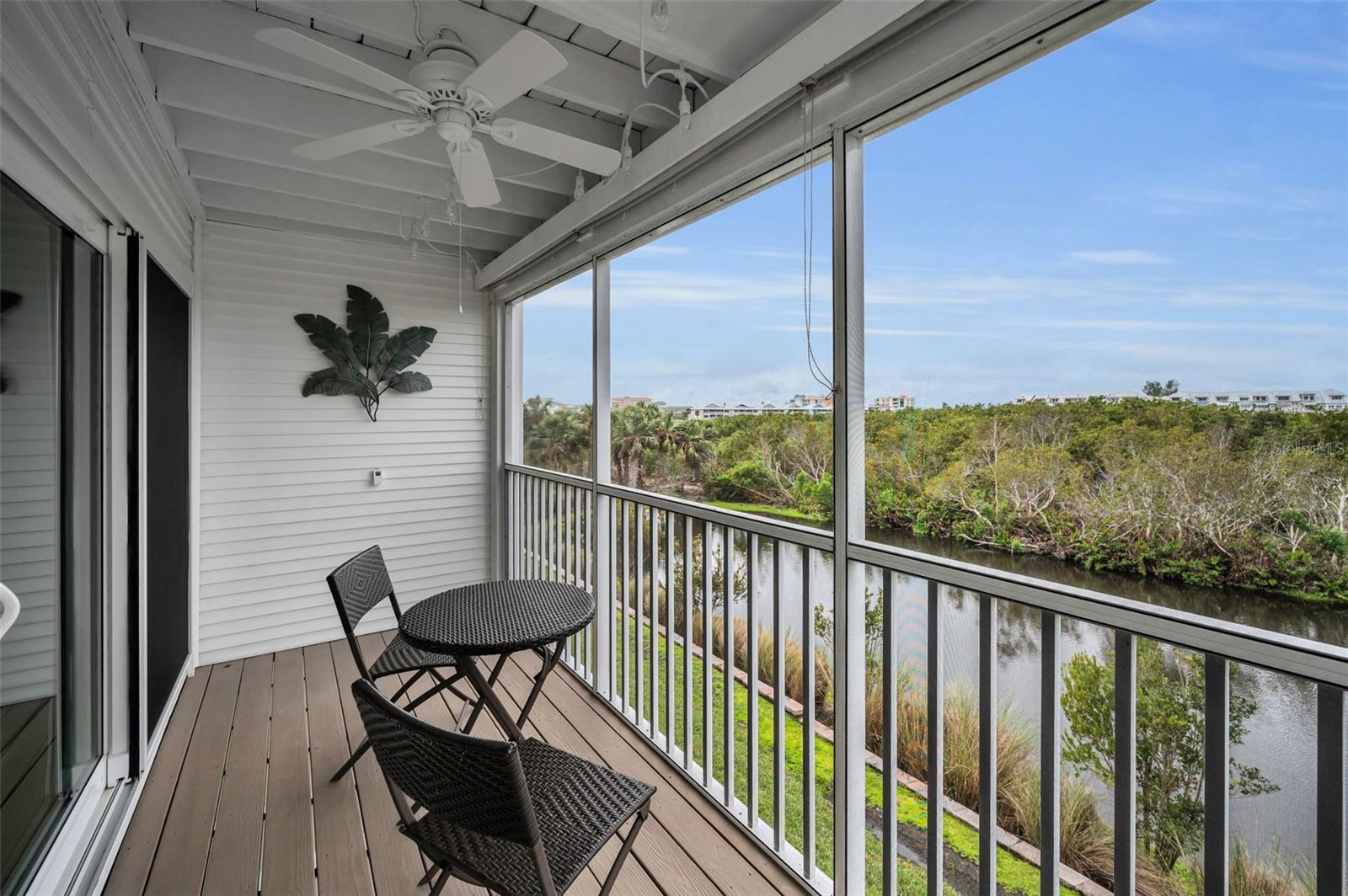 Main Level (Floor 2) screened balcony