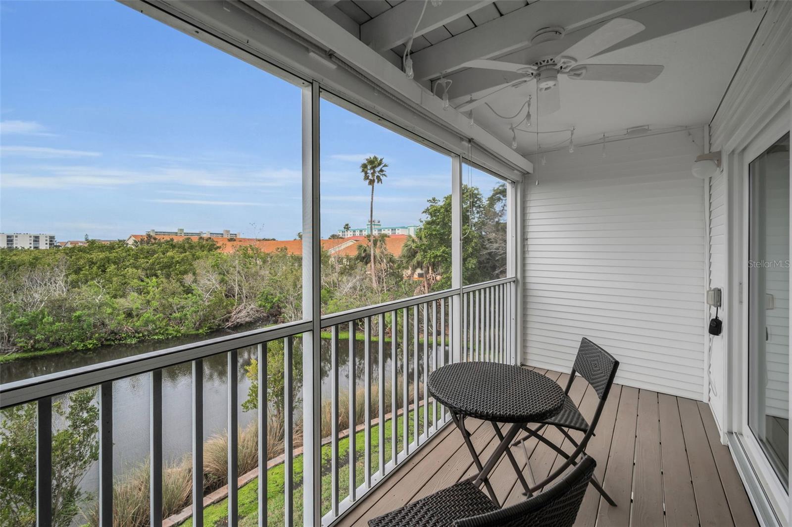 Screened Balcony off the Living Room