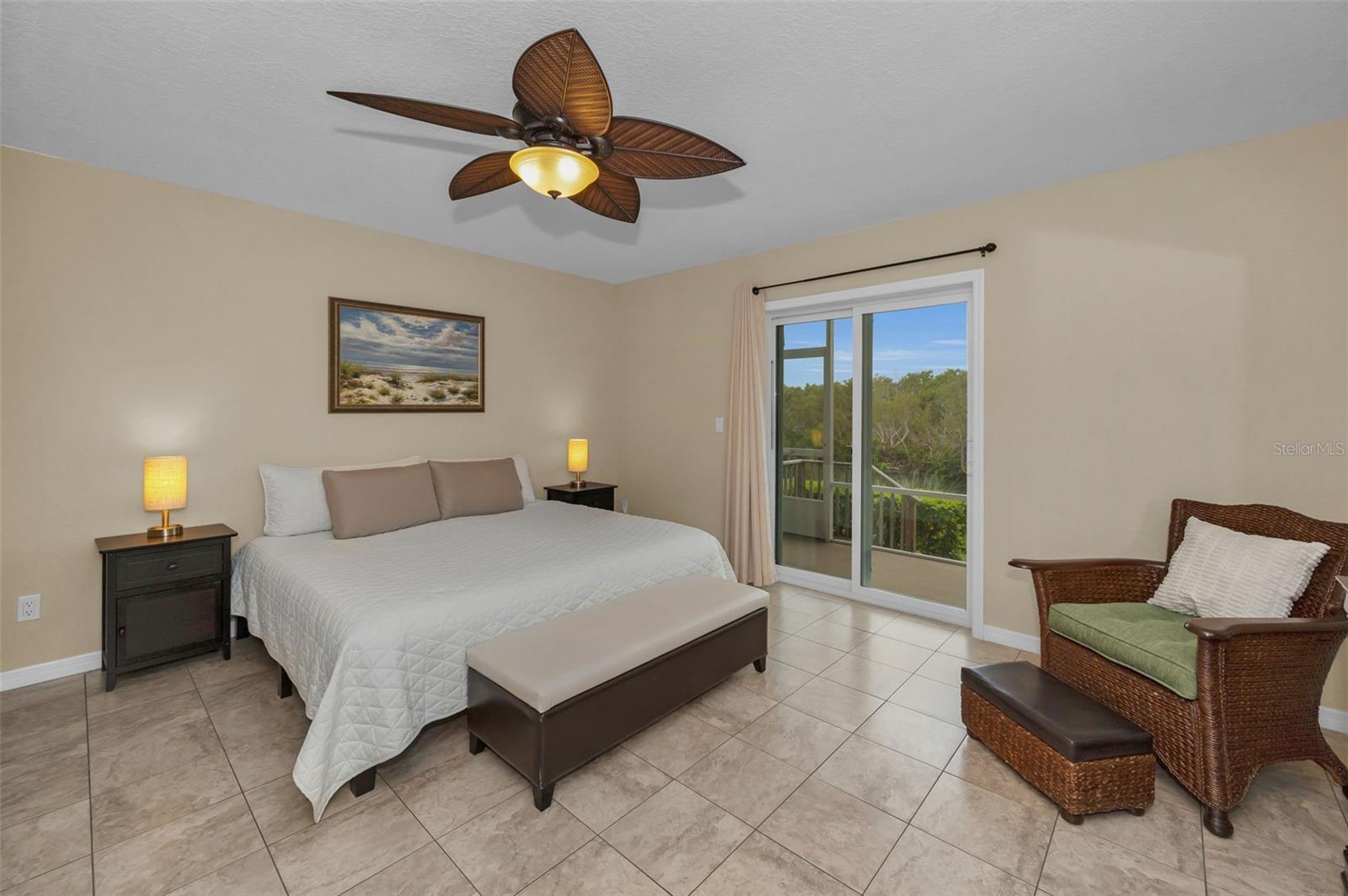 Lower Level Bedroom with sliders to the Patio