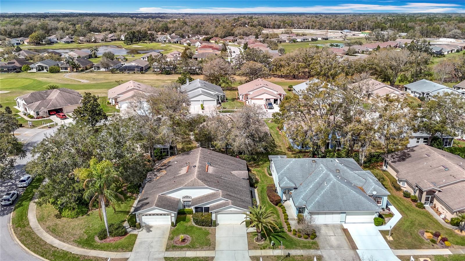 Aerial view of property and Norman Circle.