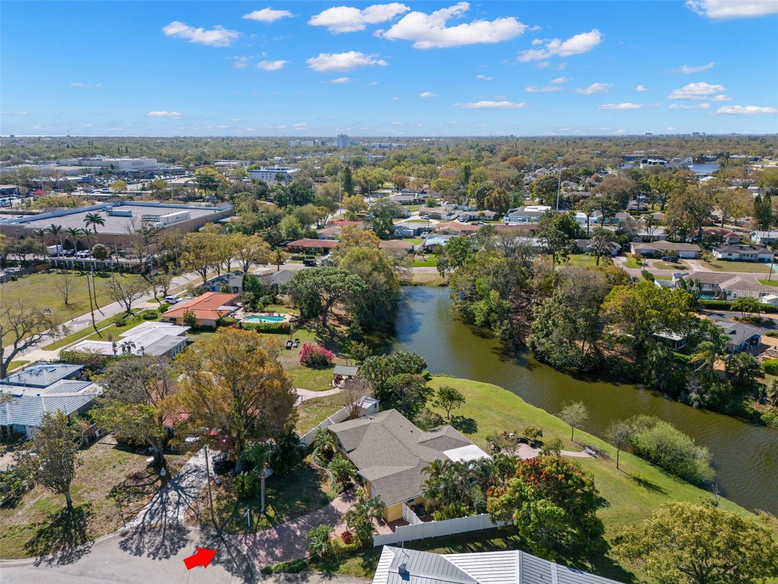 arial view of the property