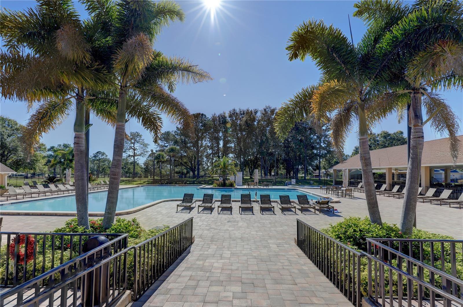 Main clubhouse pool is heated & cooled for year-round use~