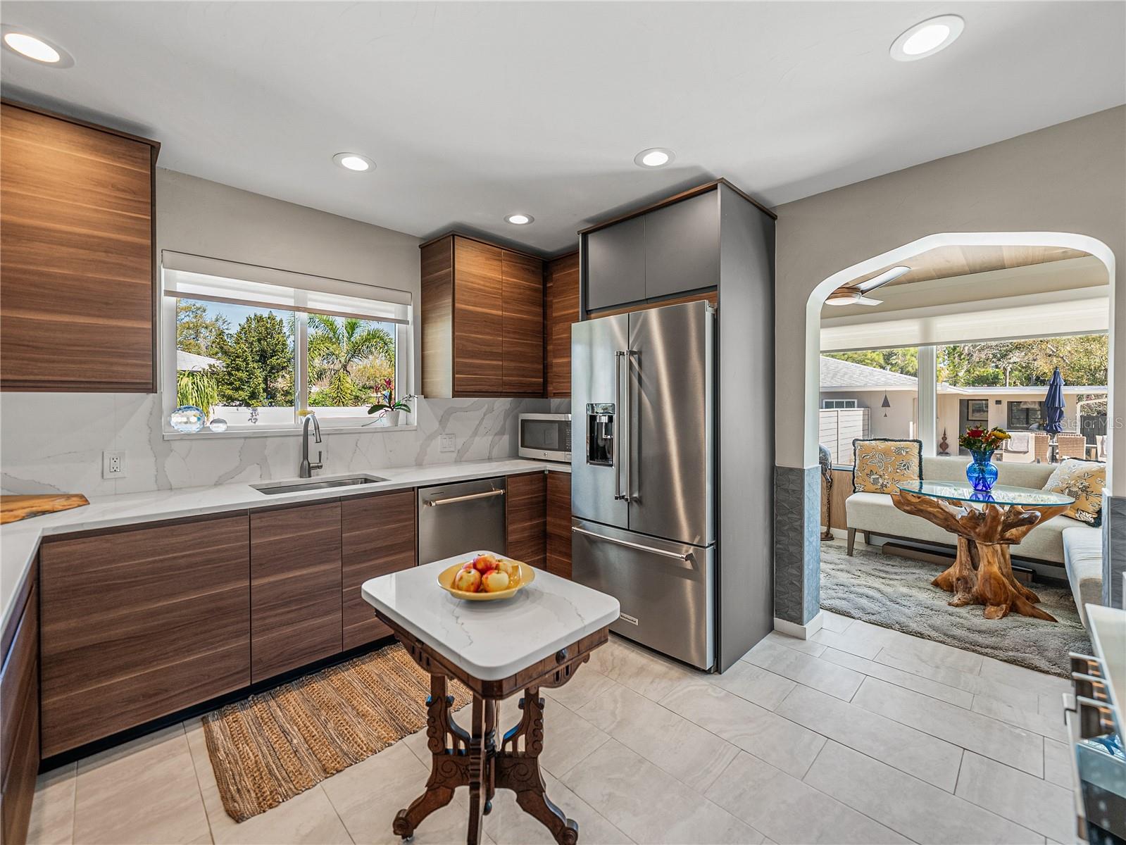 Breakfast nook off the kitchen.