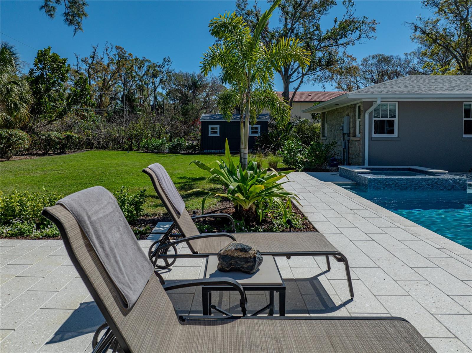 Soak up the sun poolside.