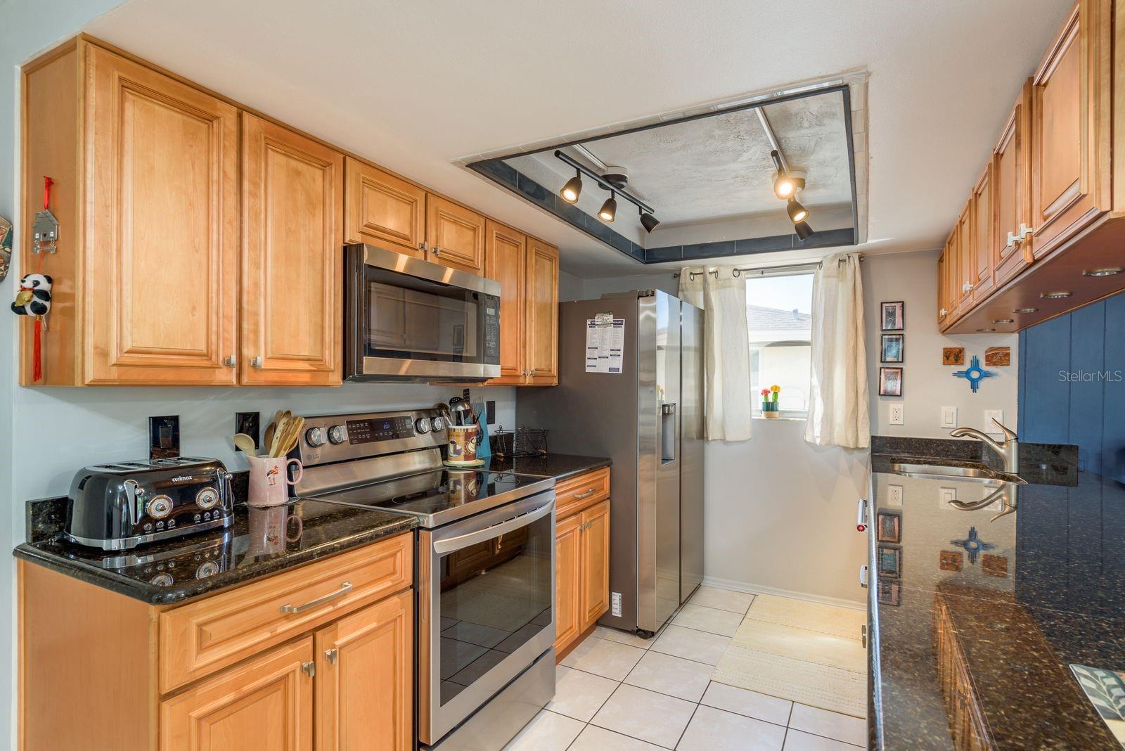 Nicely updated kitchen with newer appliances.