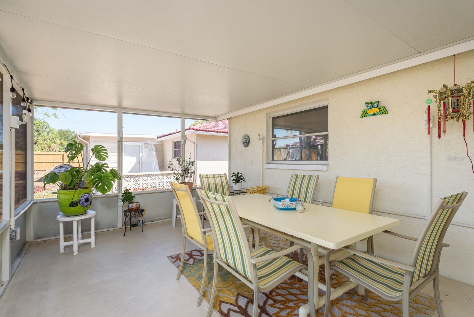 Relaxing screened porch!