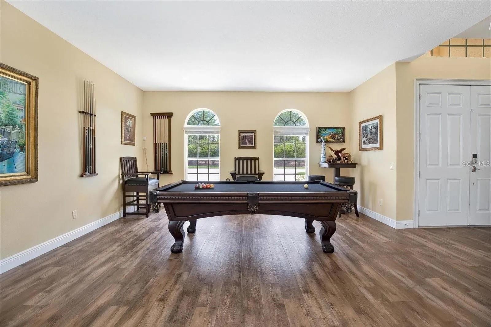 Huge entertainment game room