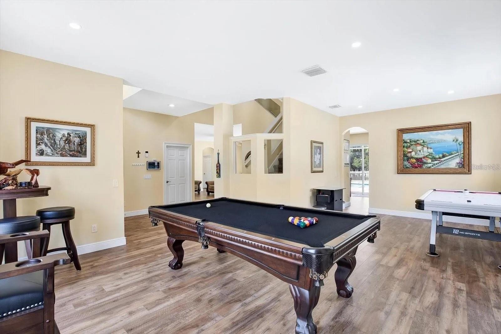 Huge entertainment game room