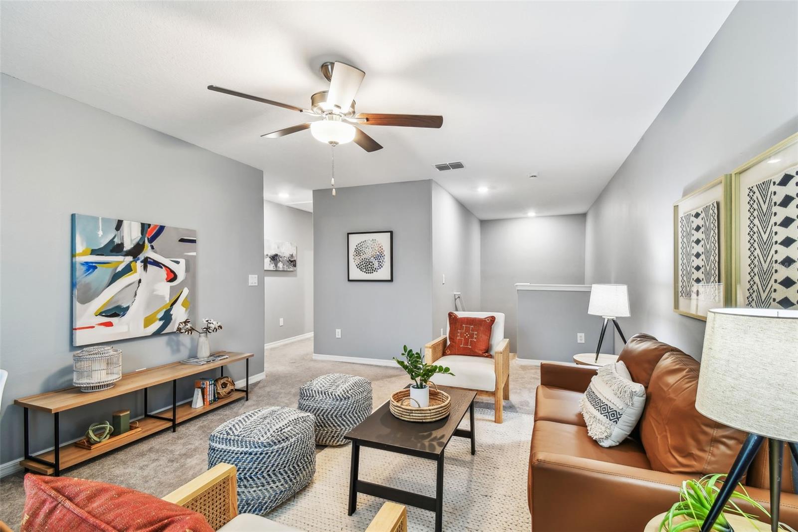 Oversized upstairs living room