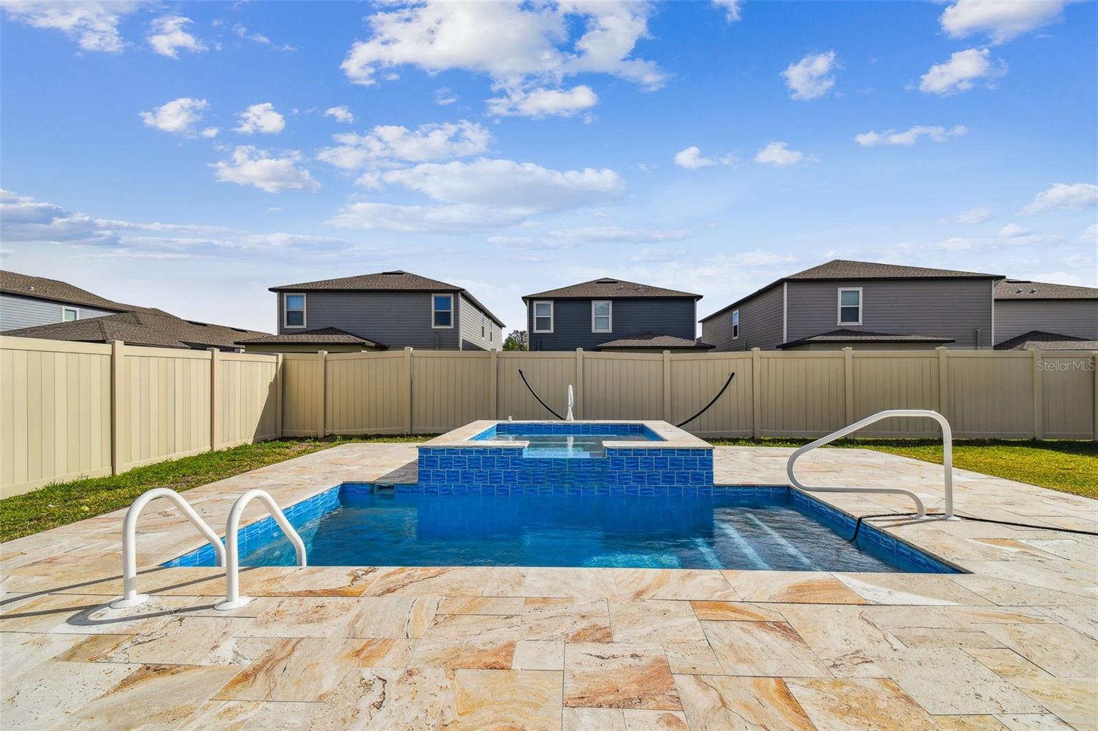 LARGE Travertine Deck