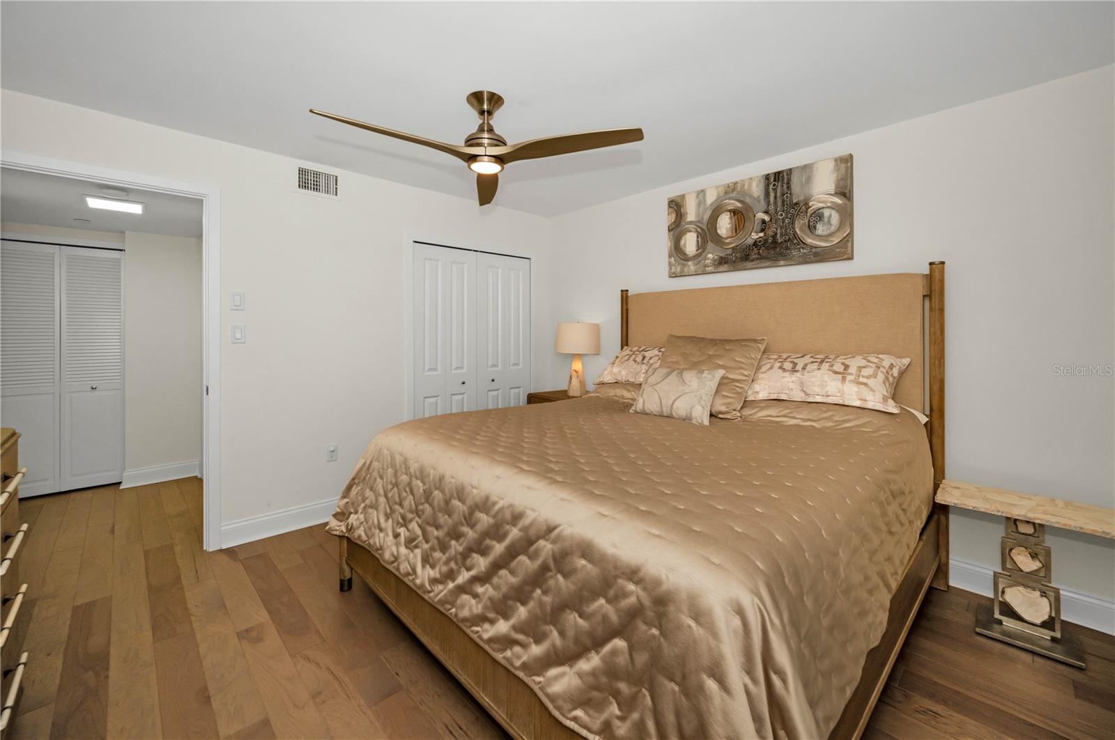 Guest bedroom is stylish and classy for your guests.  Bathroom is right off bedroom.