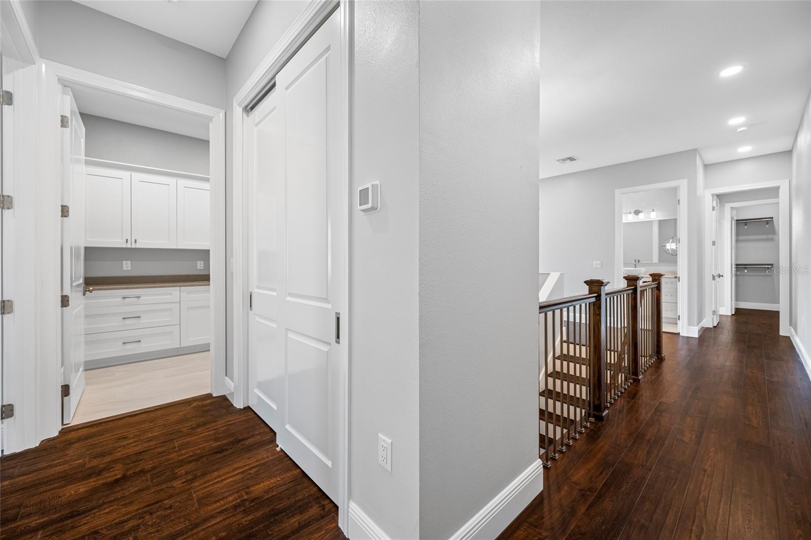 Hallway looking toward laundry room