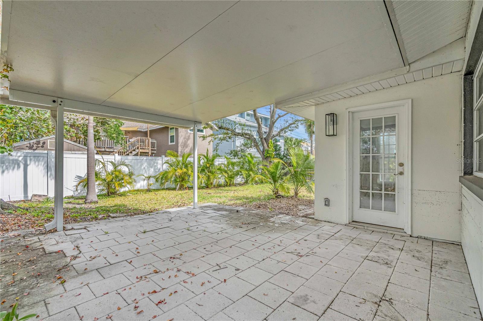 Back covered patio