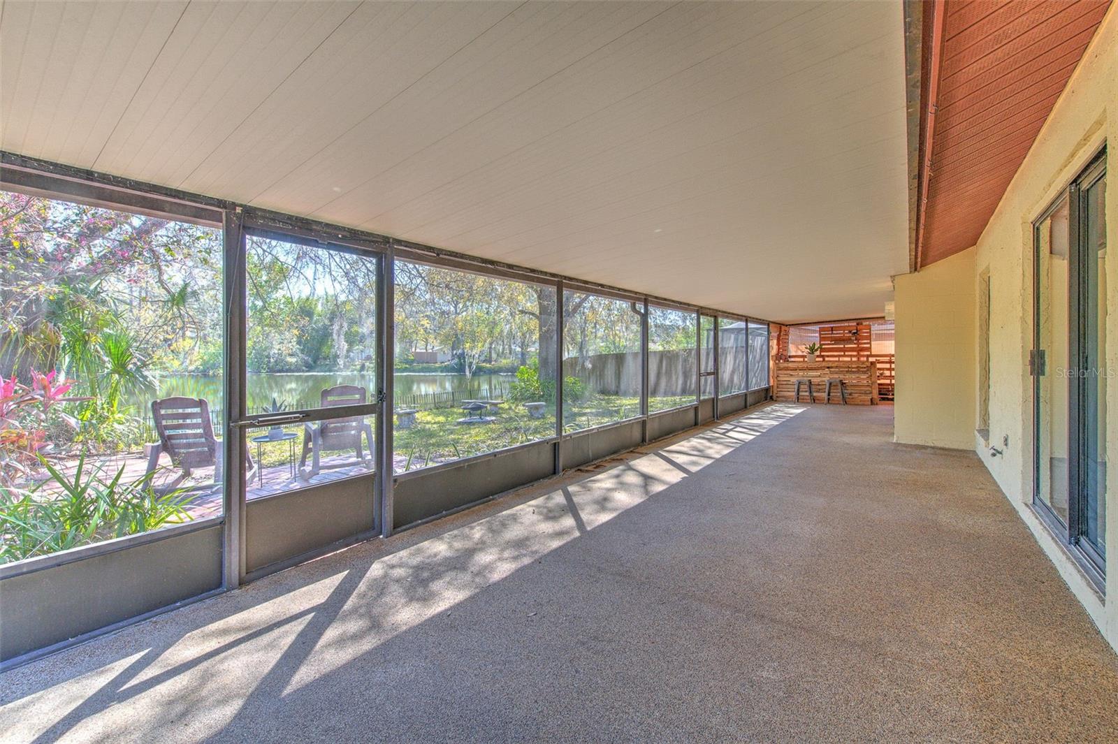 Expansive, covered lanai