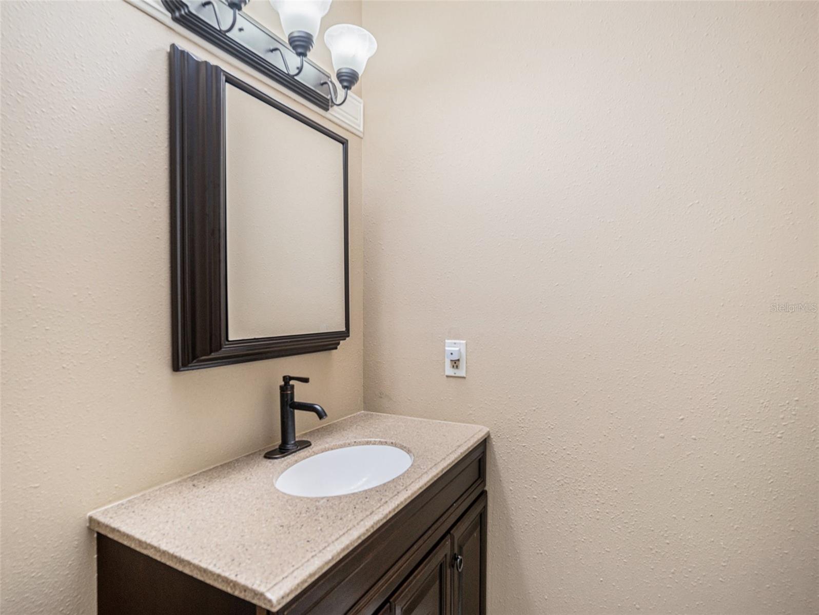 Half Bathroom, Granet Countertops.