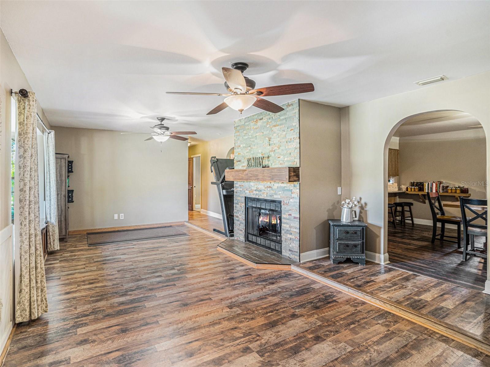 Living Room with Fireplace