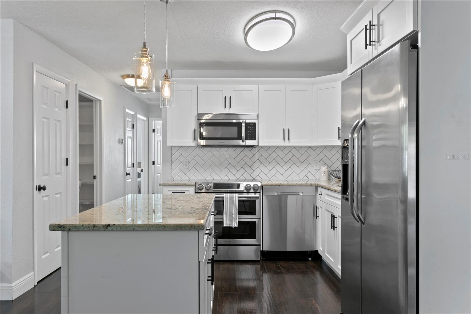 Kitchen with island