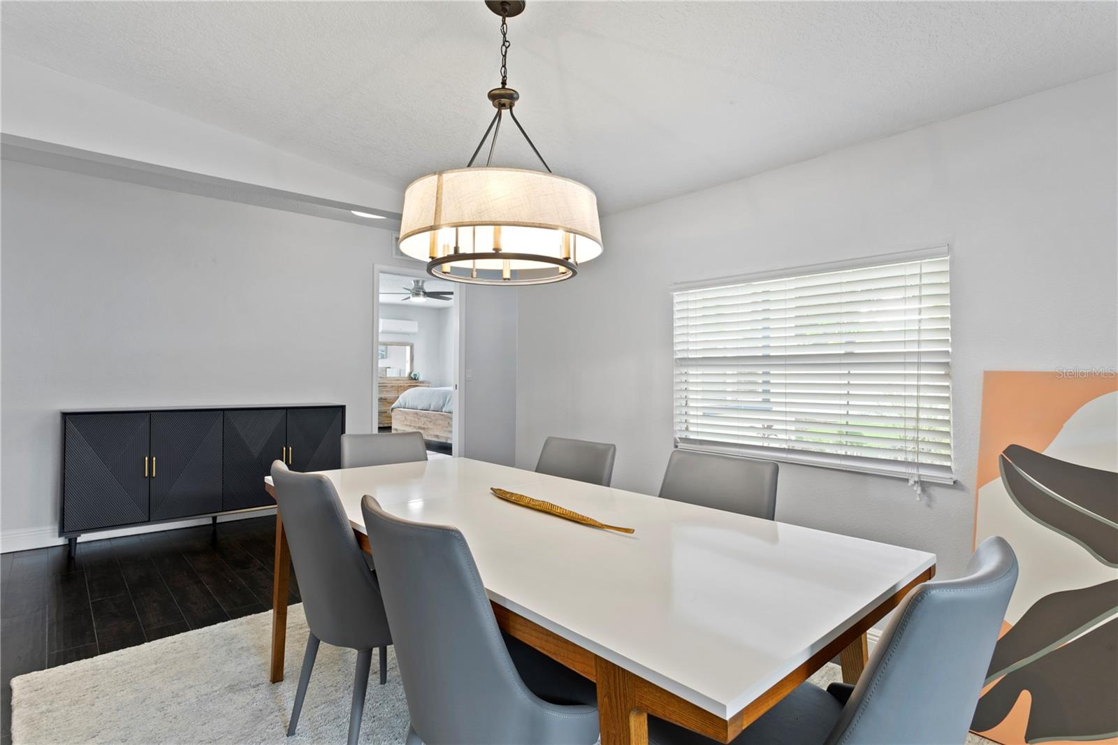 Generous dining space