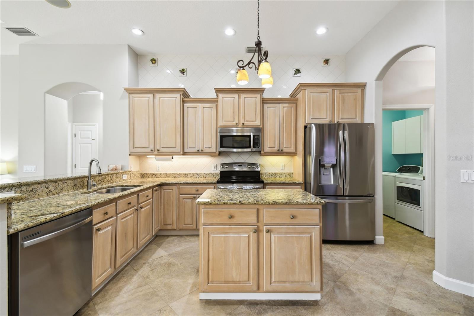 Beautiful kitchen with stainless appliances