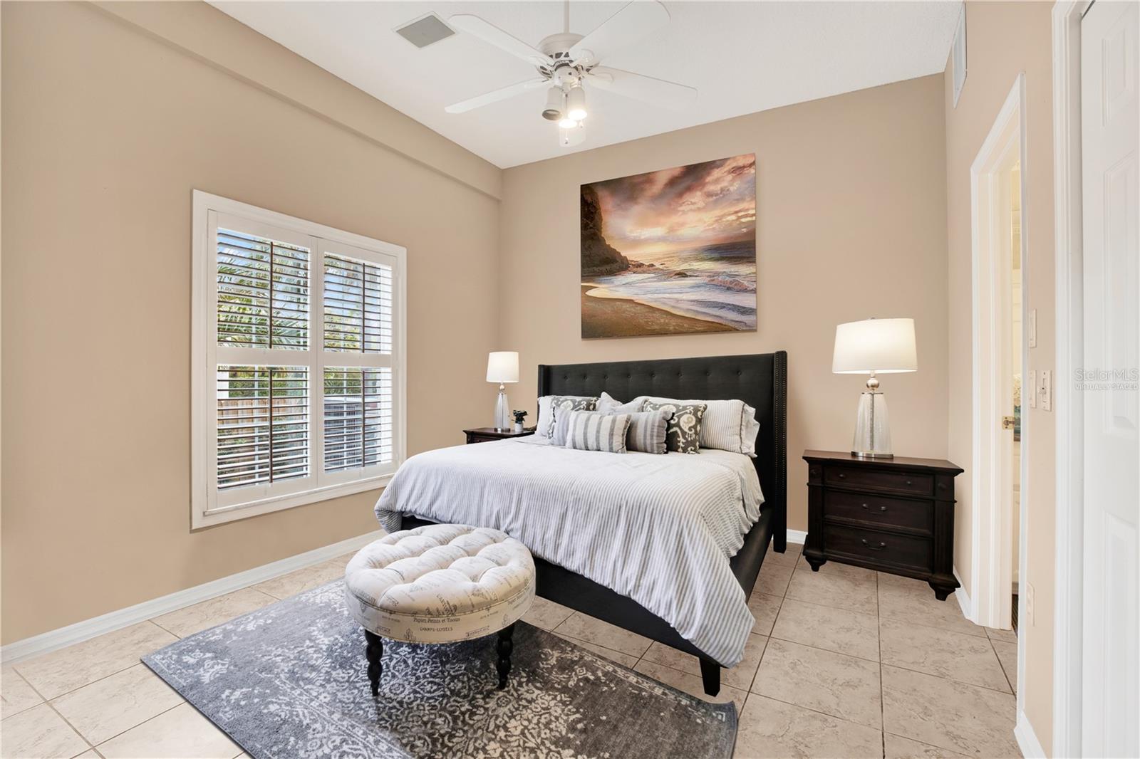 Virtually staged-Bedroom w/ ensuite