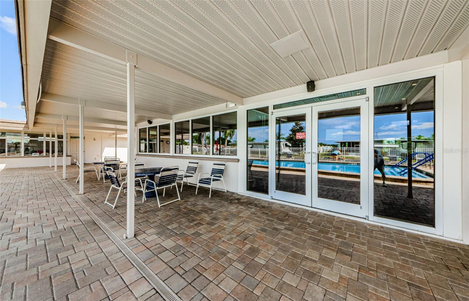 Patio by the pool