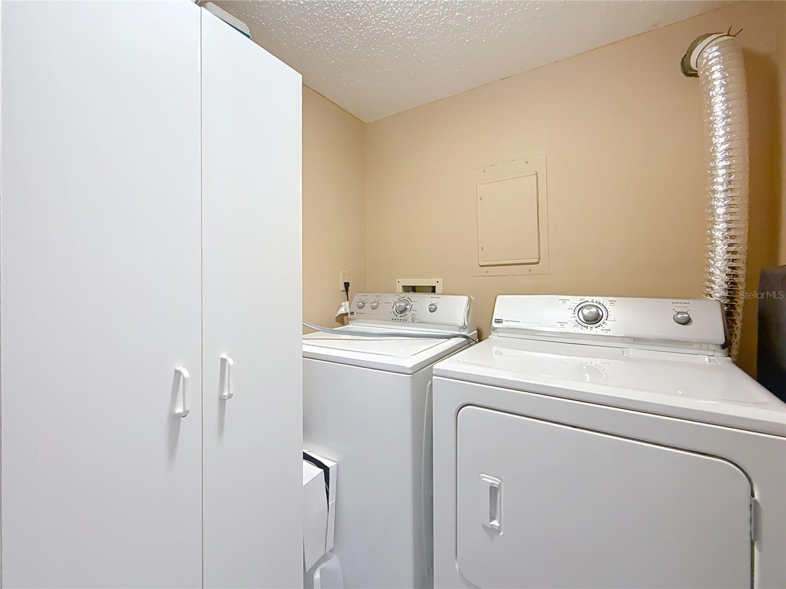 This is a big plus - you have a separate laundry room that has enough space for a side by side washer and dryer