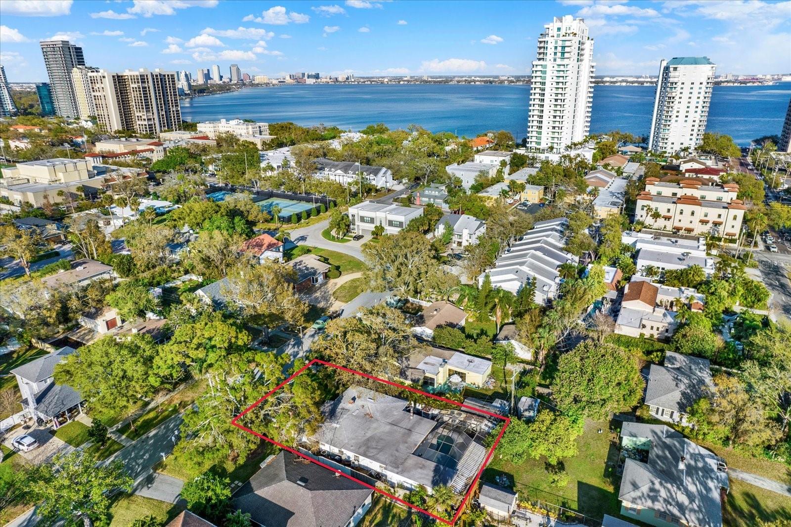 Aerial Bayshore East View