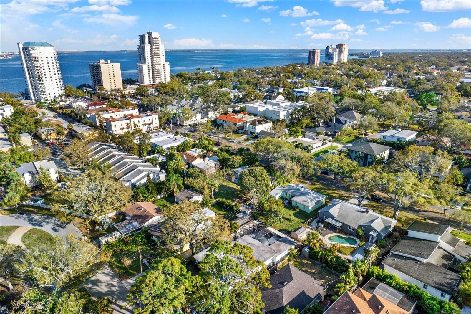 Aerial Bayshore South East View