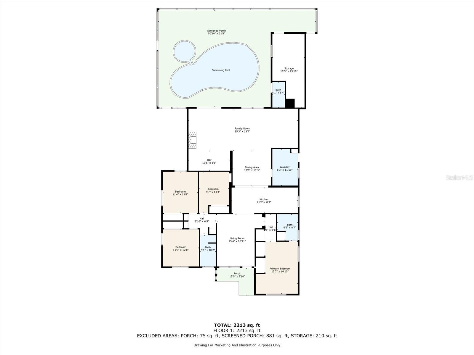 Floorplan w/ Dimensions