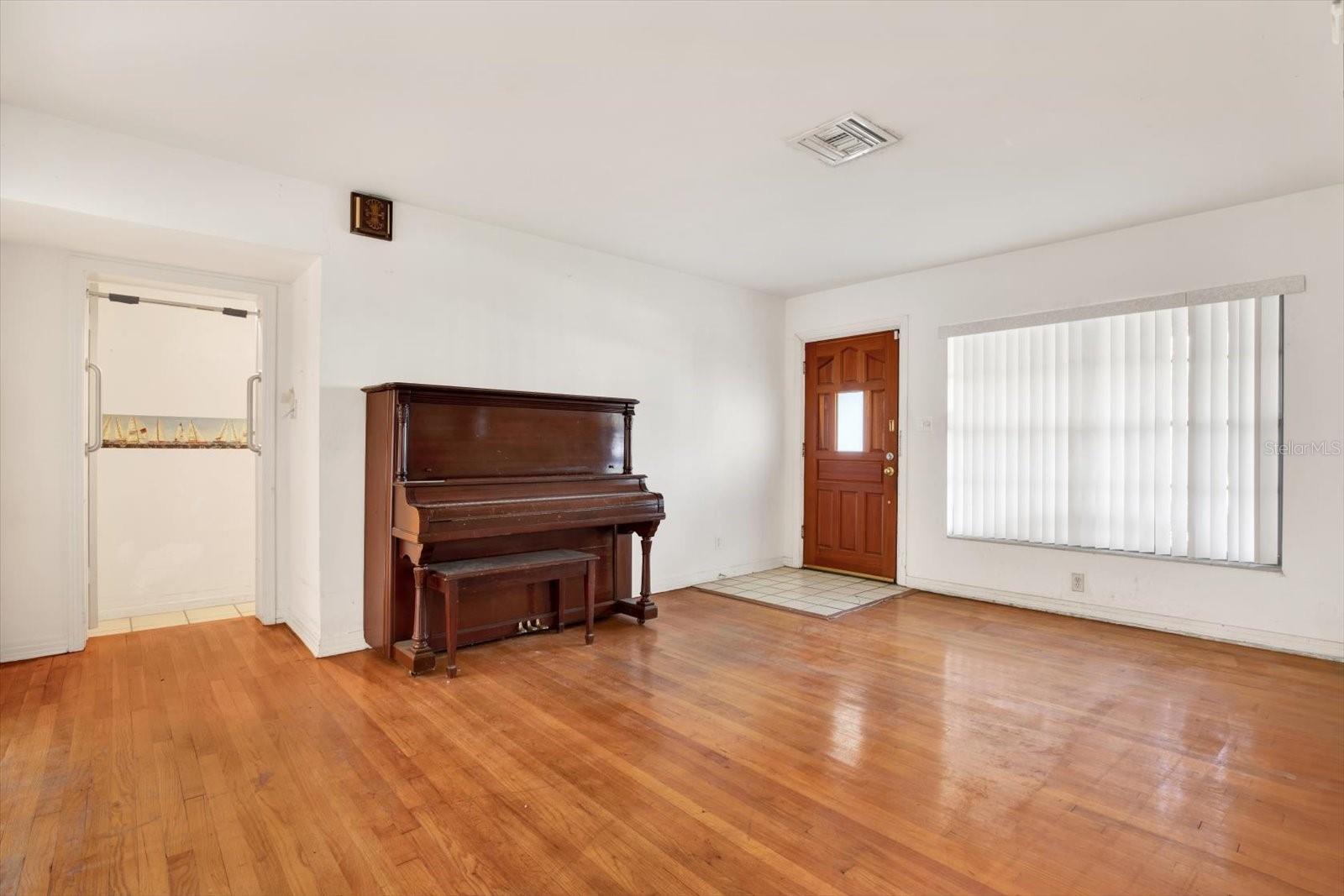 Entry View with Living Room