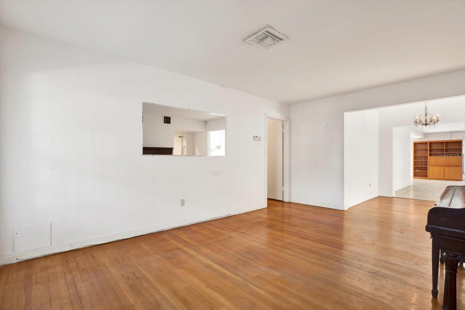 Entry View with Living Room