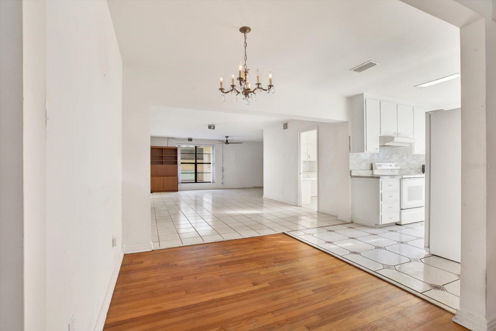 Dining/ Kitchen/ Family Room View