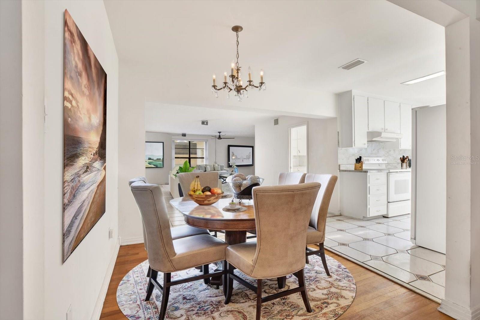 Dining Room Virtually Staged