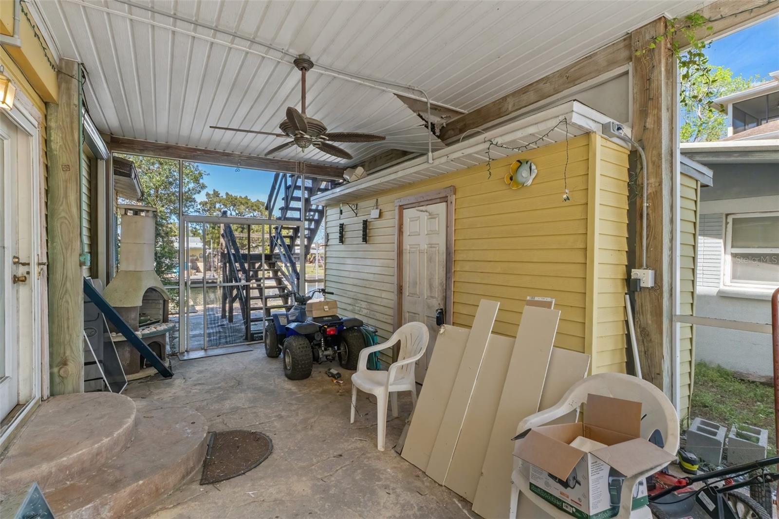 Carport Area with Storage