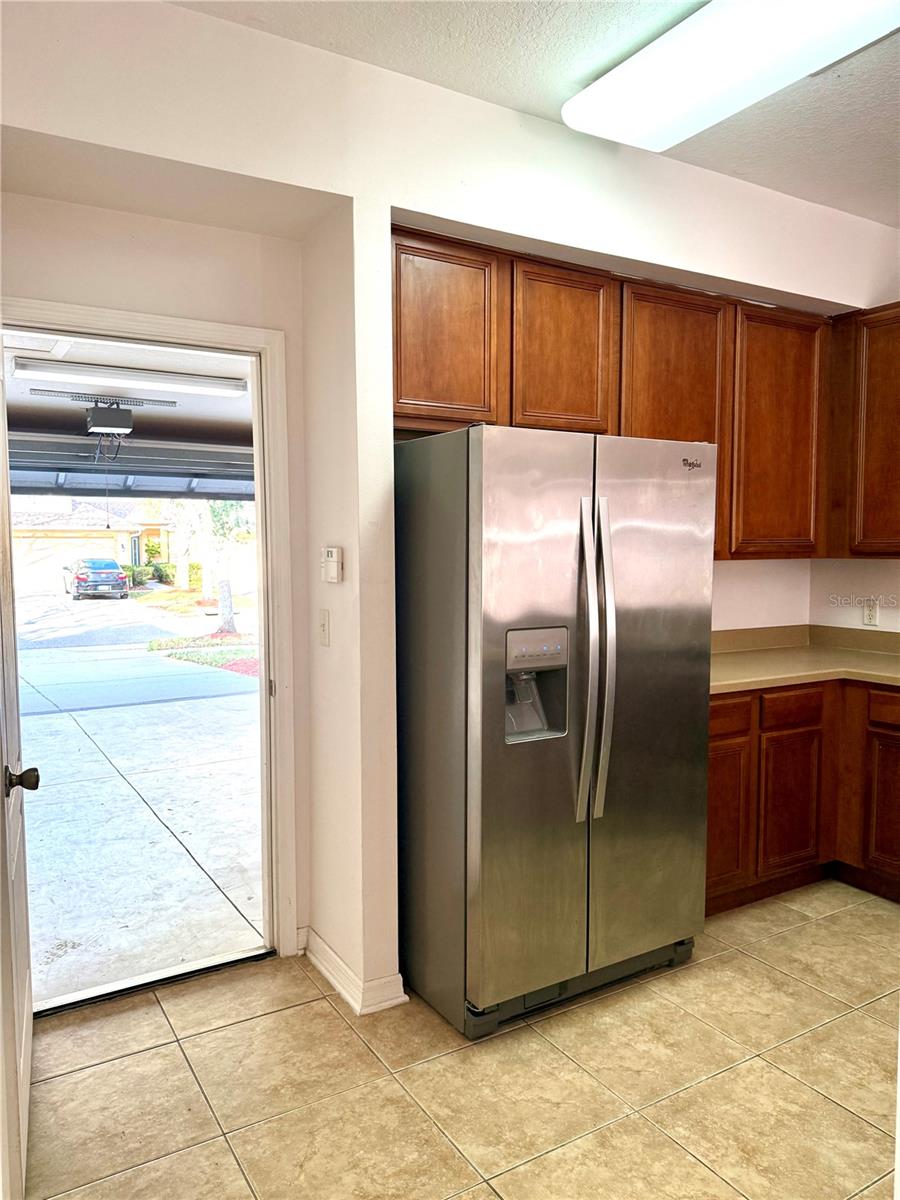 2-Car Garage is behind the Kitchen