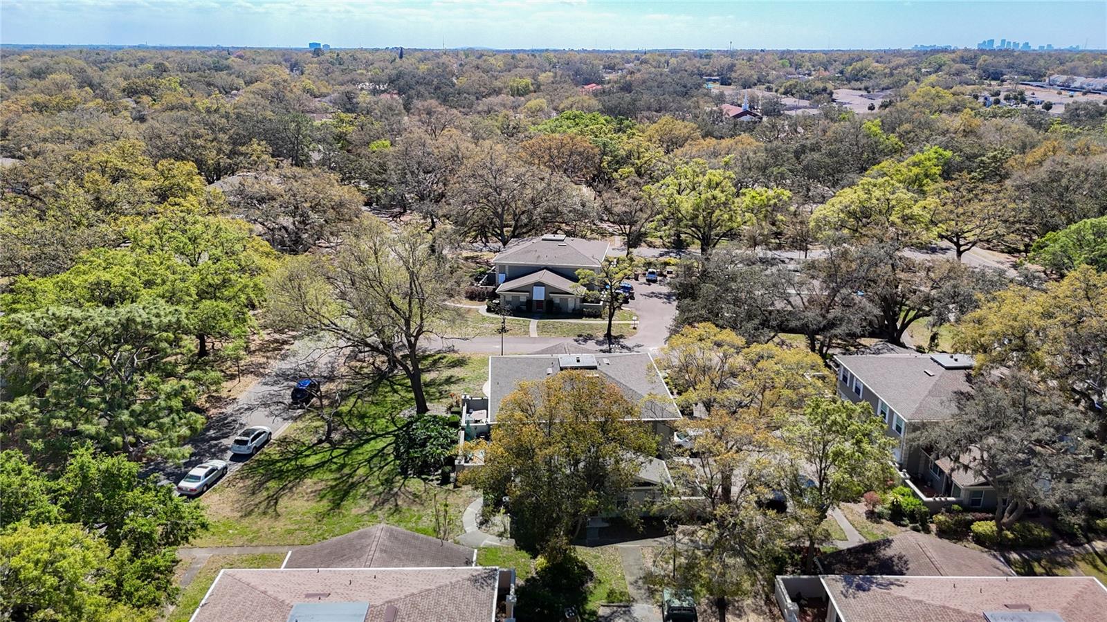 Aerial view of community