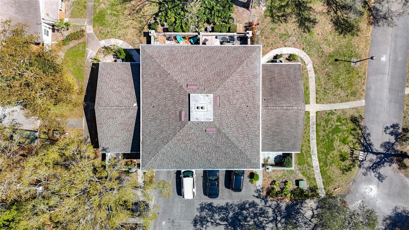 Aerial view of building