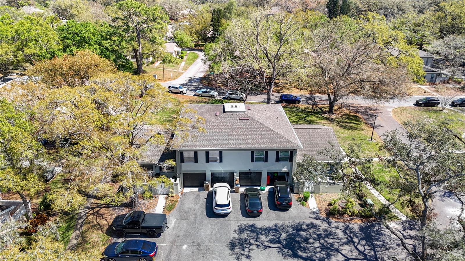 Aerial view of building