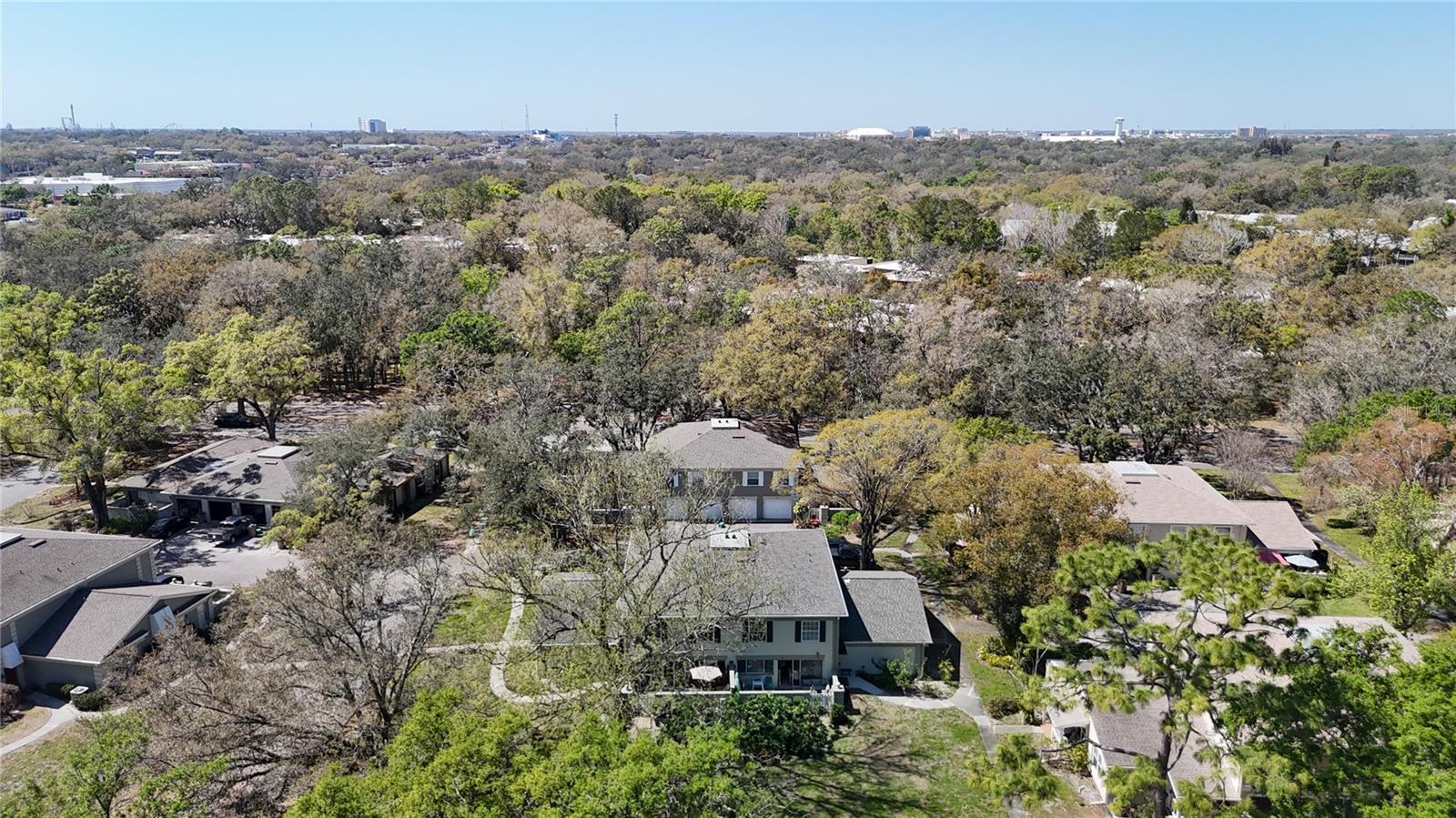 Aerial view of community