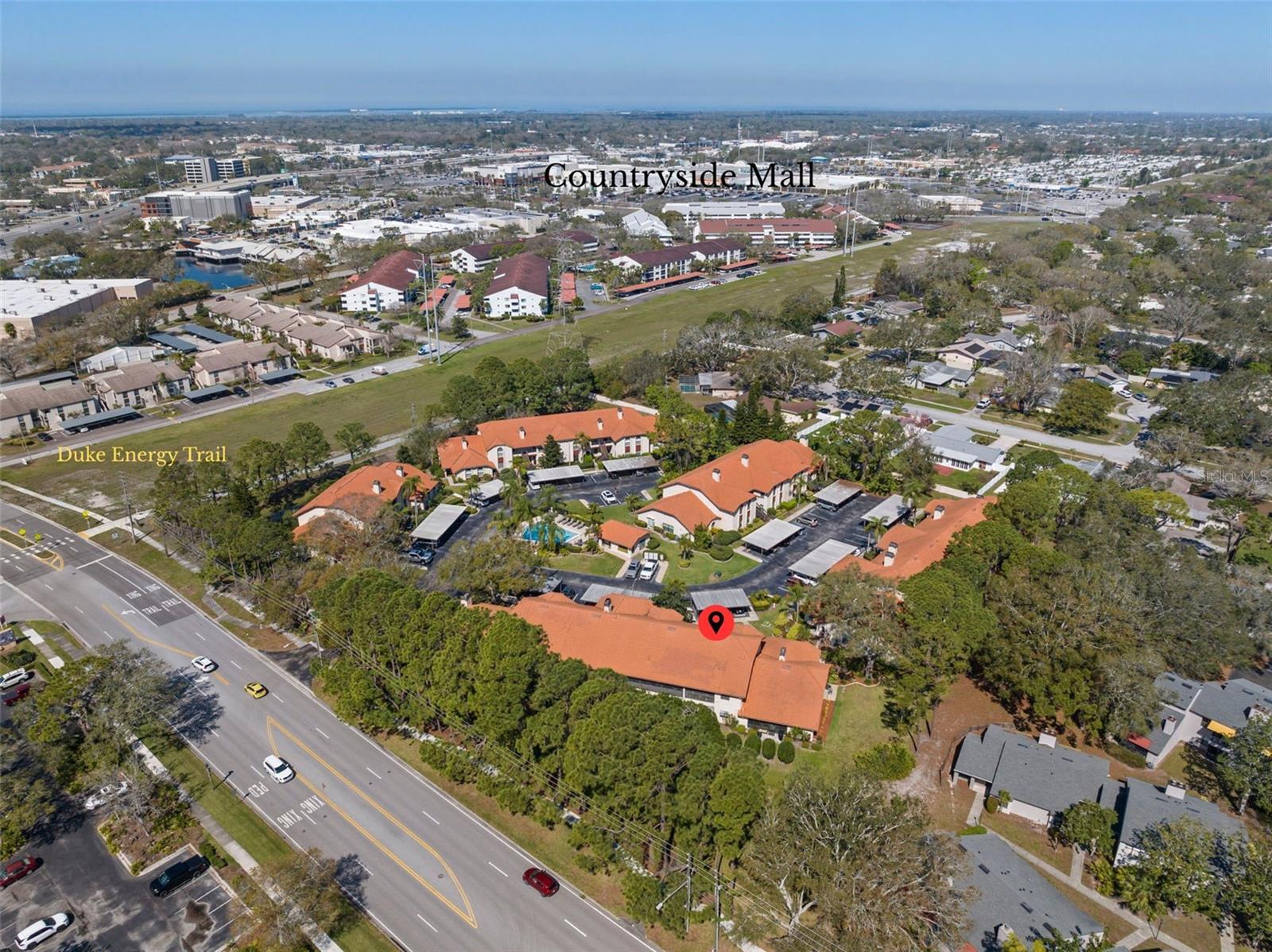 aerial view west