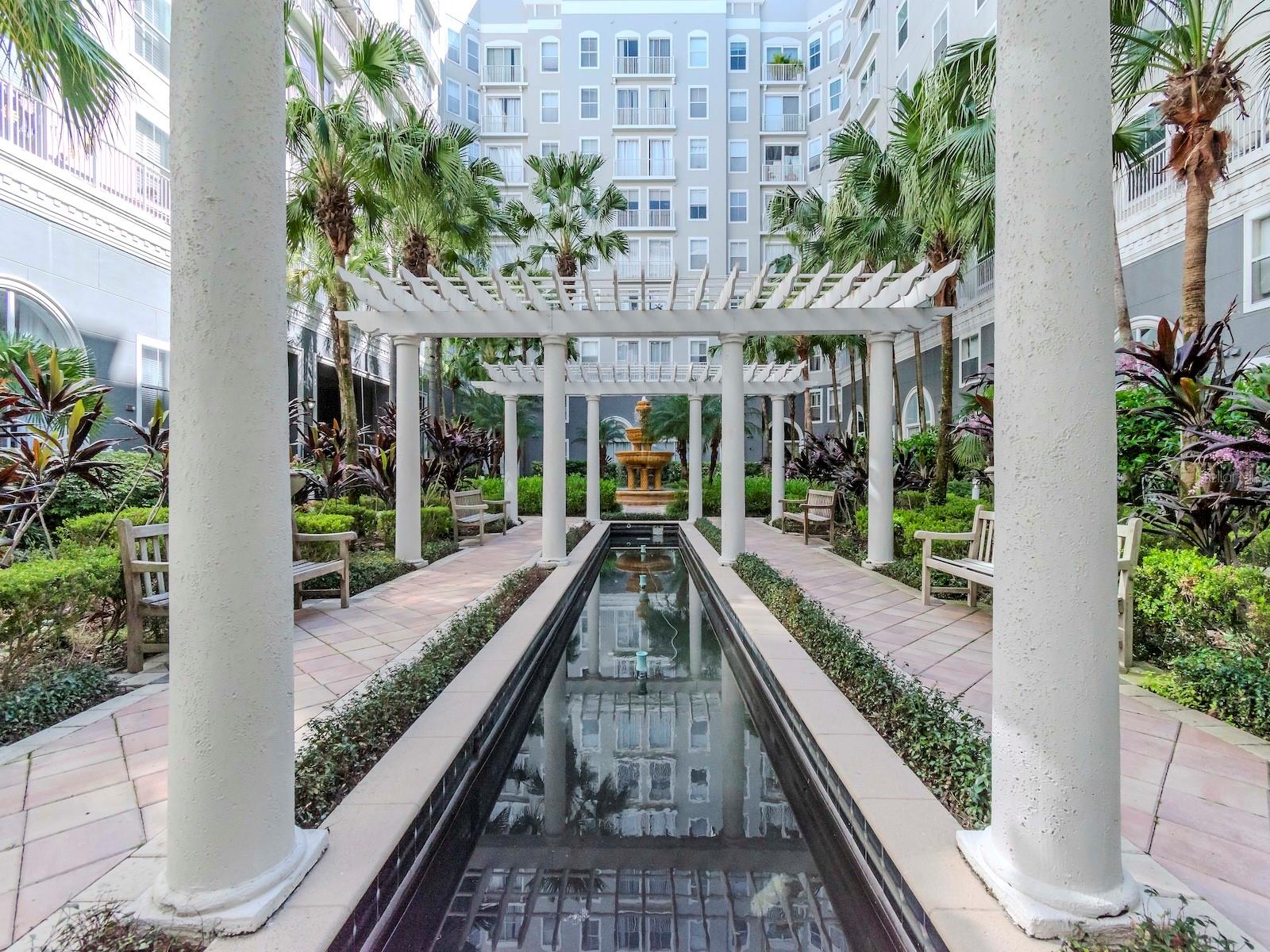 Fountains in Courtyard