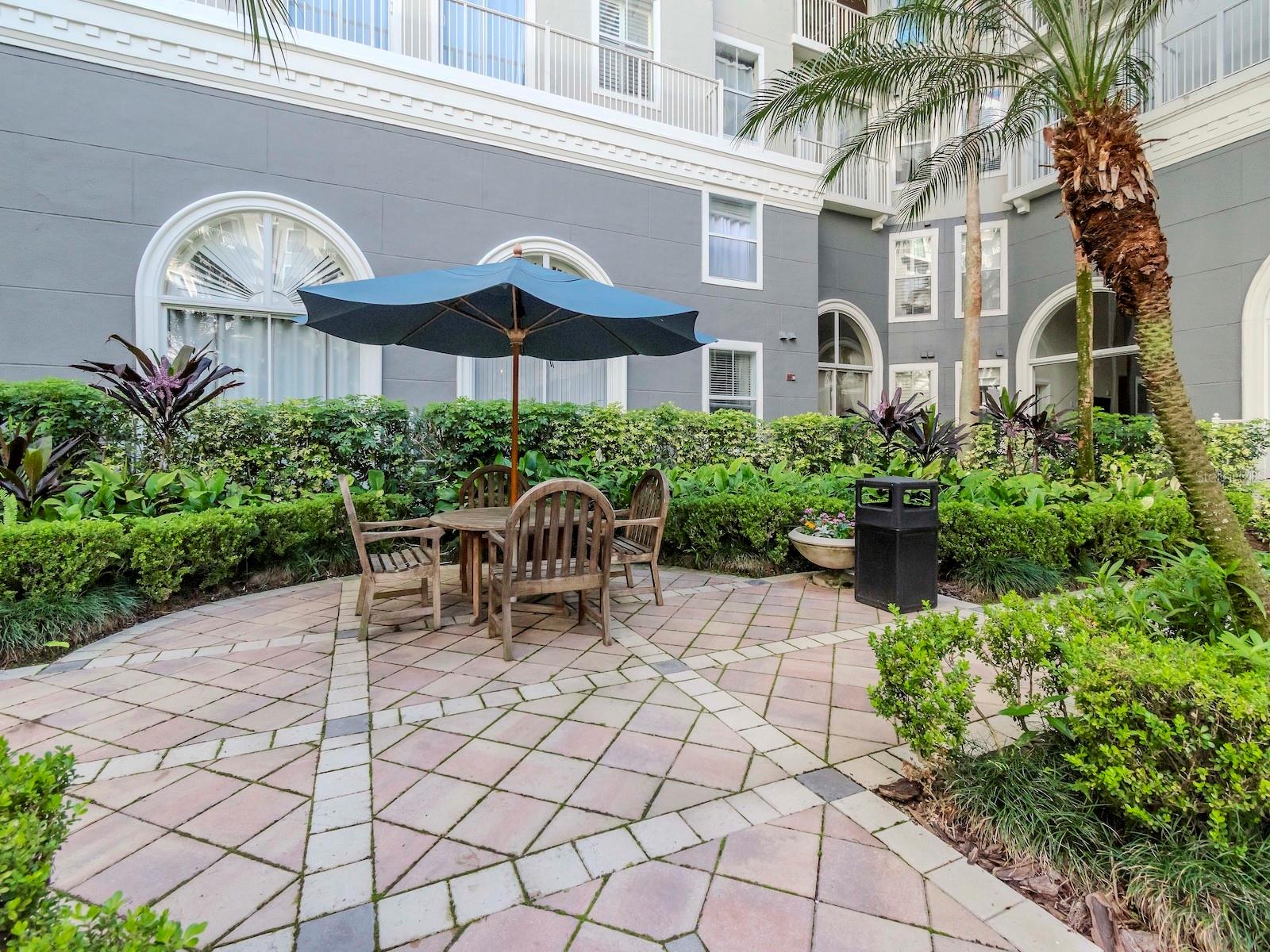 Courtyard patio