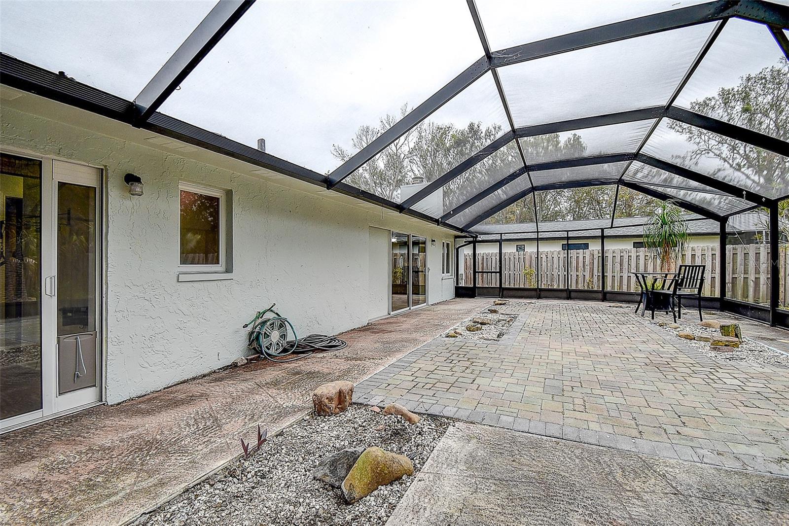 Large screened patio